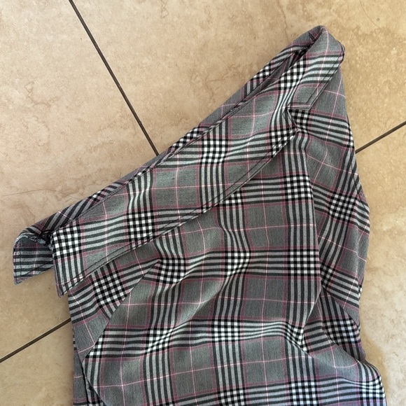 Anthropologie Maeve Plaid Asymmetric Midi Dress - Picture 6 of 9